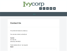 Tablet Screenshot of ivycorp.net